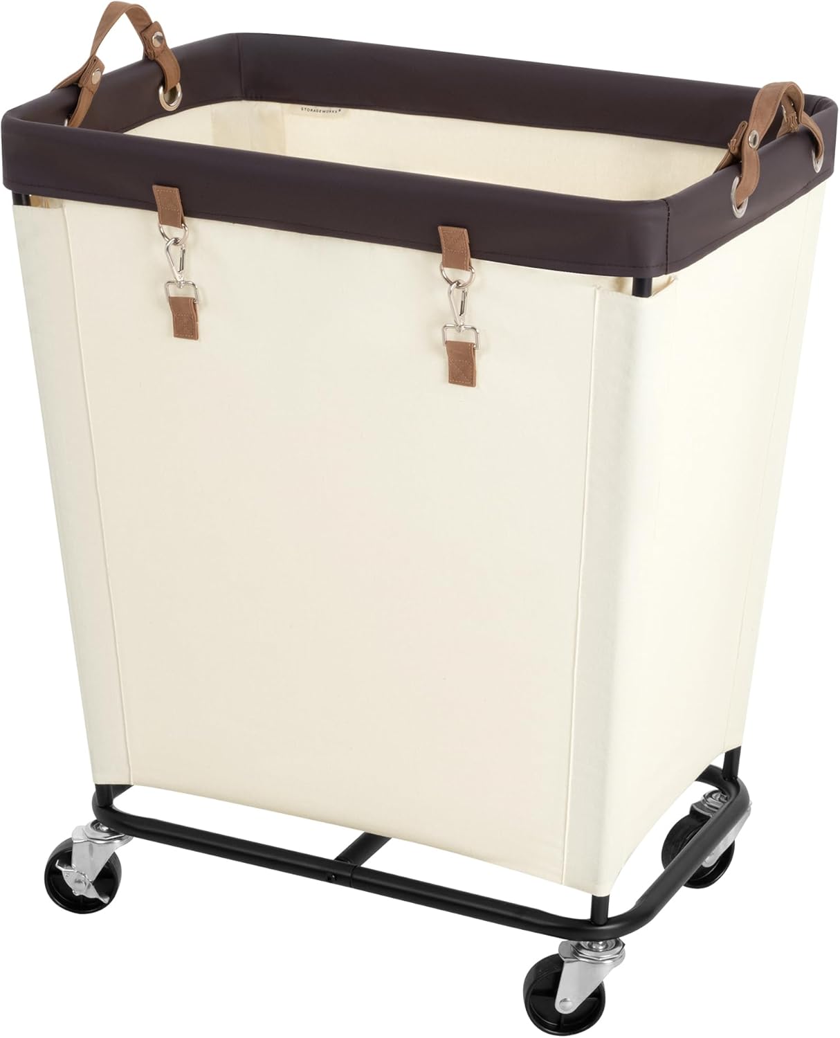 210L Wheeled Rolling Clothing Laundry Basket