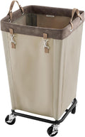 160L Wheeled Rolling Clothing Laundry Basket