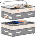 Adjustable Wheeled 92L Under Bed Storage Bins