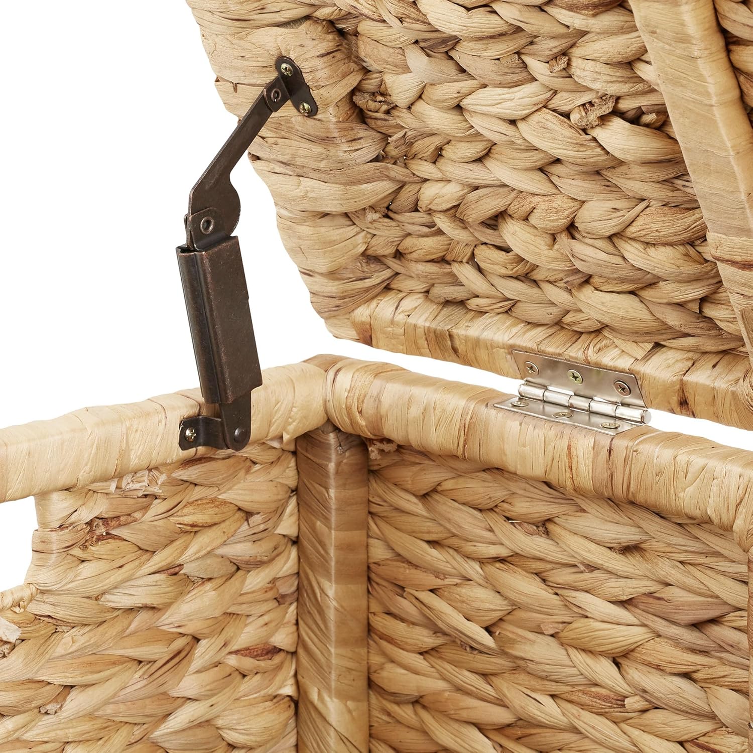 Natural Water Hyacinth Storage Chest With Lid